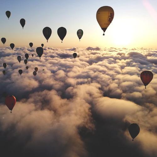 Ruhe und Gelassenheit beim Ballonfahren