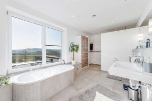 Badezimmer mit Aussicht 1.OG