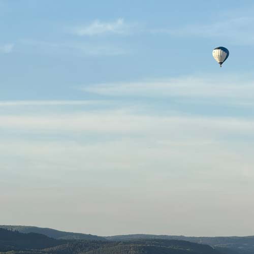 Das Gefühl beim Heißluftballonfahren
