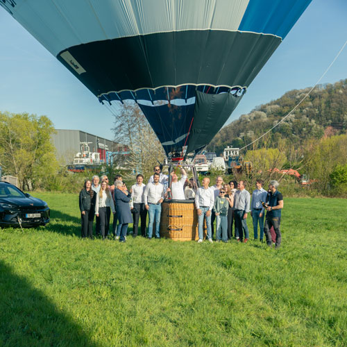 Taufe Heißluftballon Gilbers und Baasch