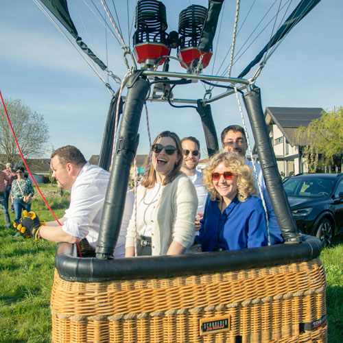 Vorbereitung Ballonfahrt
