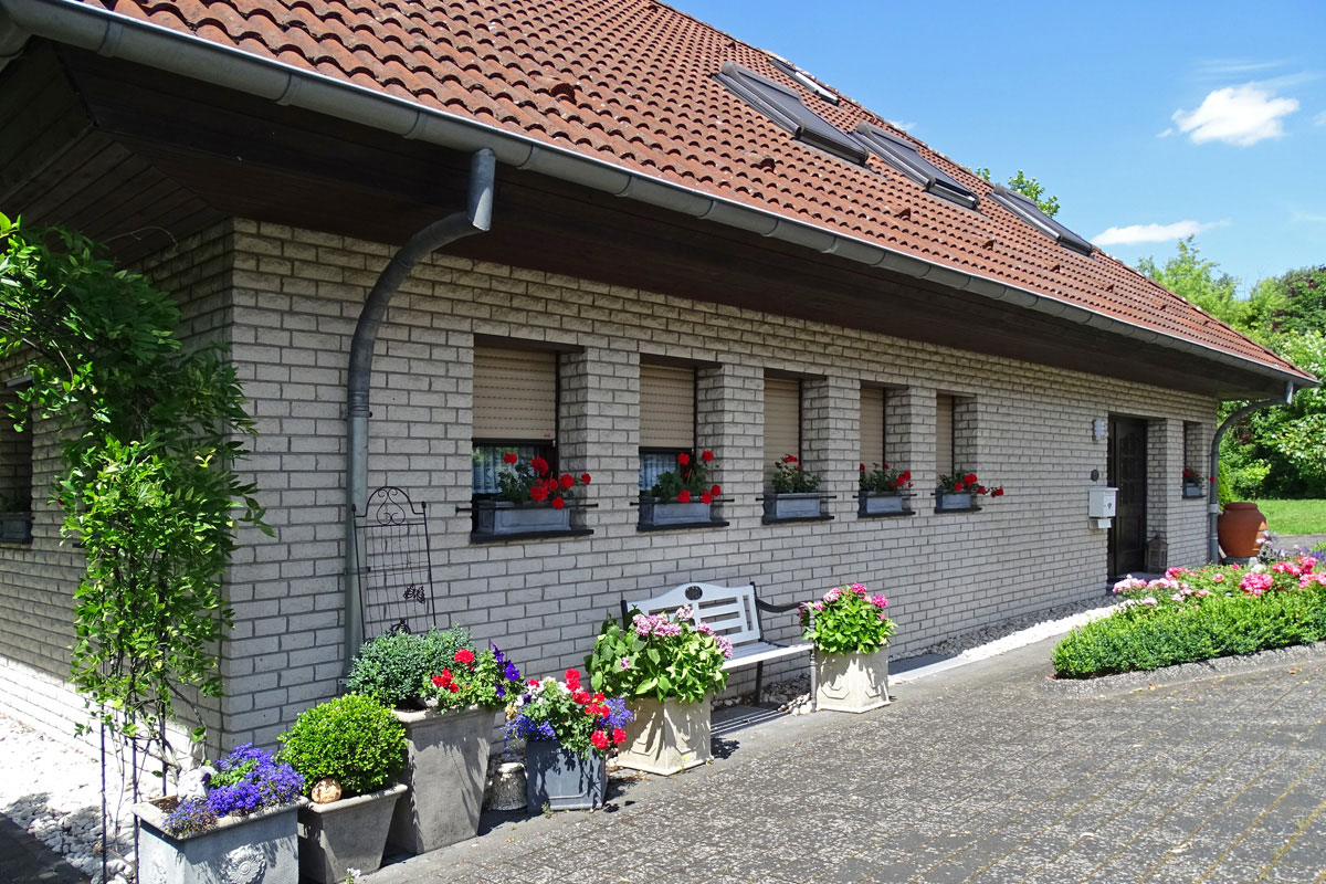 Die-Hausfront--mit-dem-Haupteingang