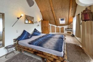 Detail gemütliches Schlafzimmer