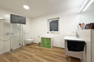 großes, modernes Tageslichtbad