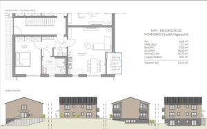 Grundriss Wohnung Nr. 2