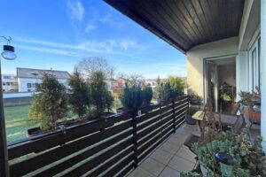 Sicht vom Balkon oben