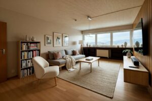 Wohnzimmer - (KI generiertes Visualisierungsbeispiel)