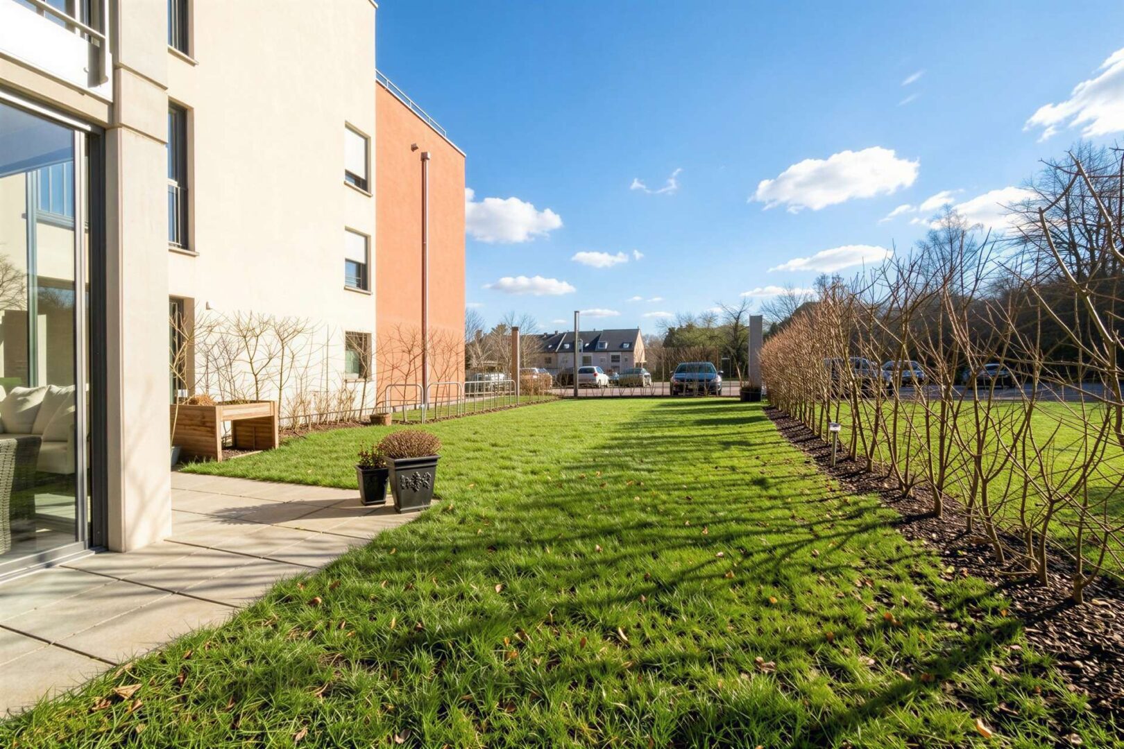 Zugang zum Garten vom Schlafzimmer