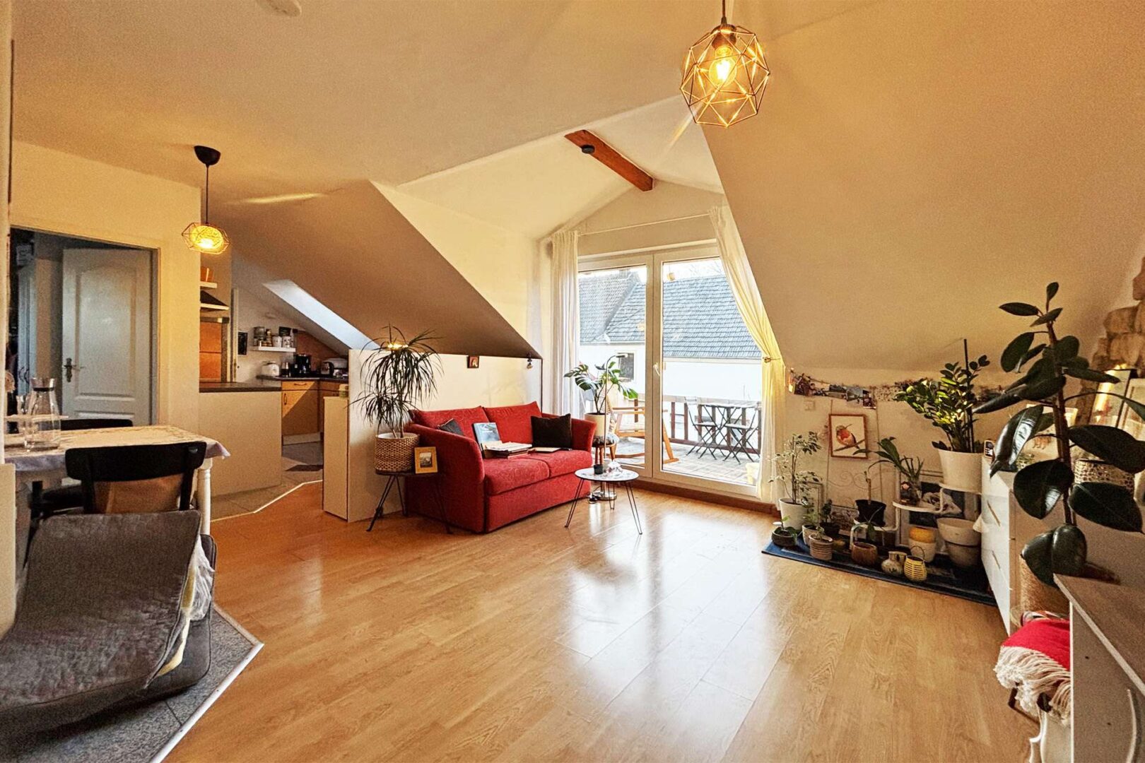 helle, ca. 50 m² große Wohnung