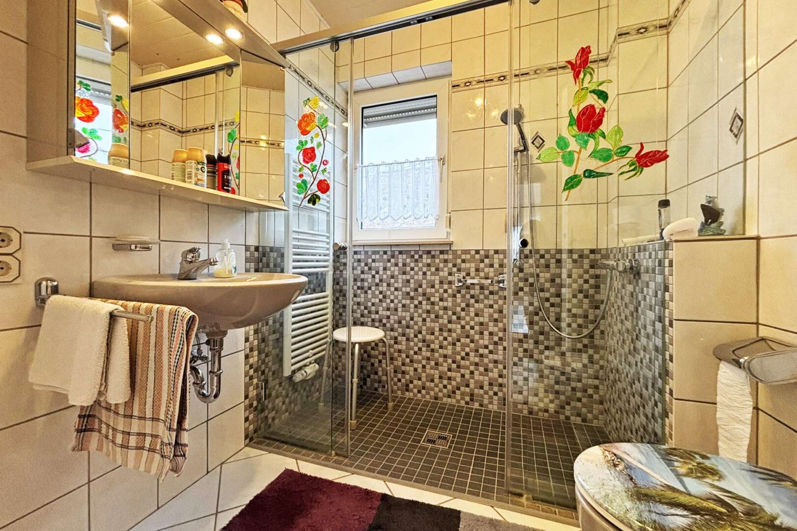 Tageslichtbad im Erdgeschoss