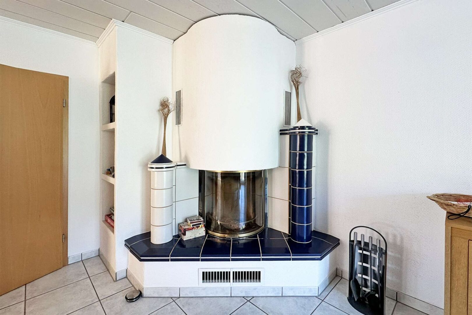 Kaminofen im Wohnzimmer