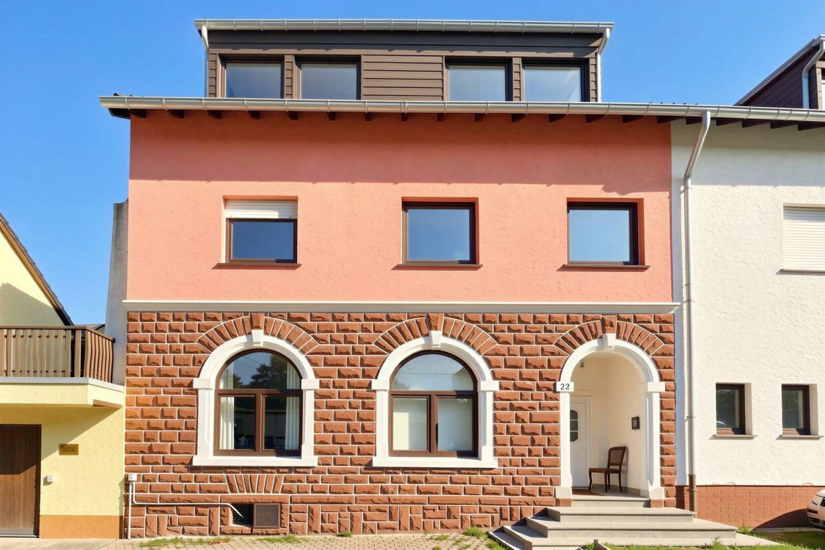 Vorderseite Gebäude