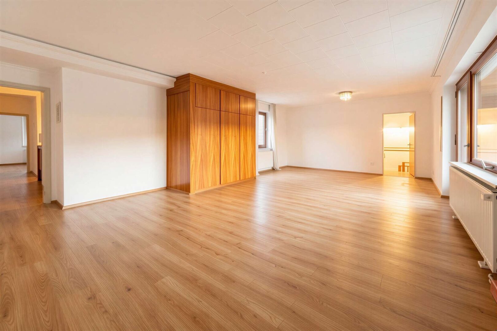 großer Wohnbereich mit Balkon