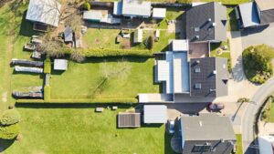 Draufsicht auf das Grundstück