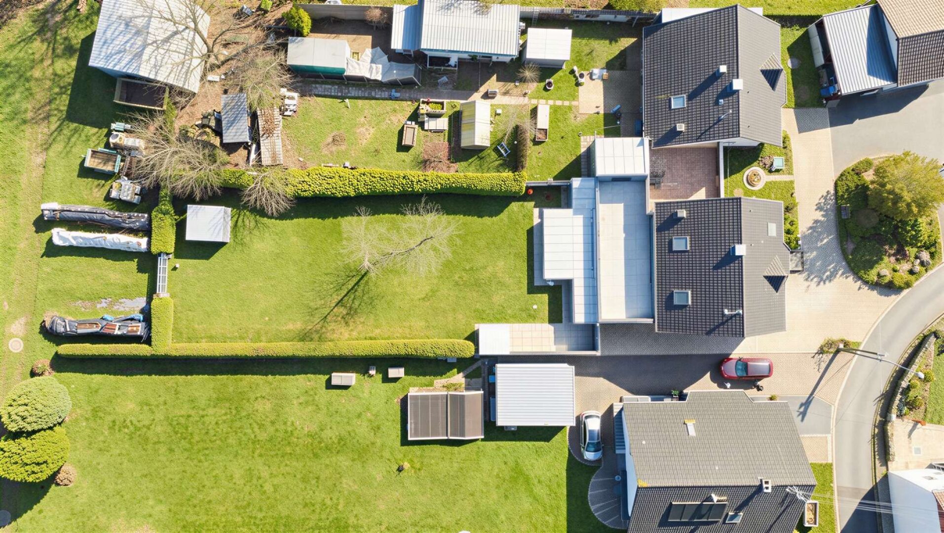 Draufsicht auf das Grundstück