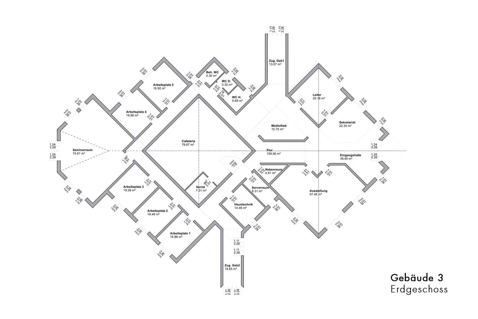 Grundriss Gebäude 3