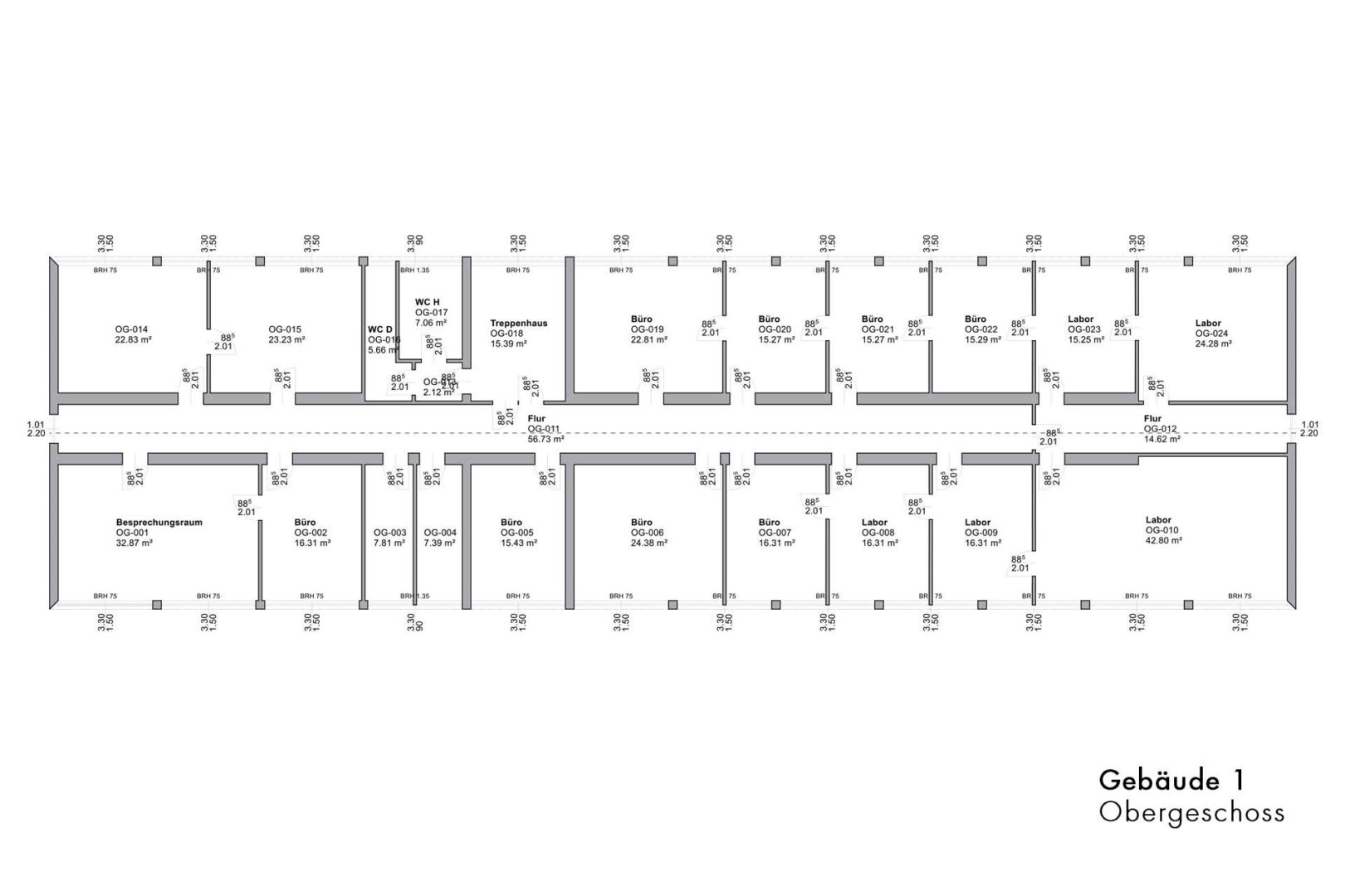 Grundriss Gebäude 1 - OG
