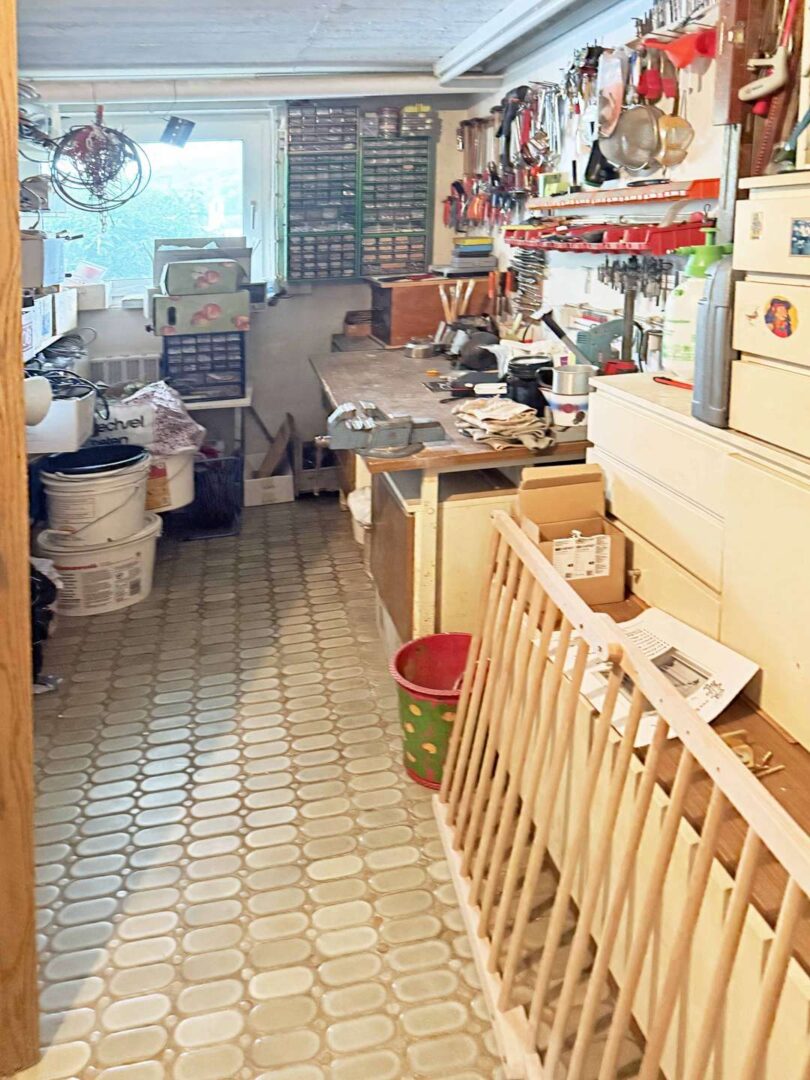 Werkstatt im Untergeschoss
