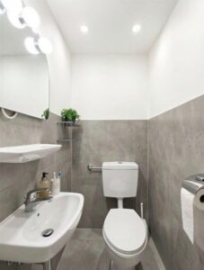 Gäste-WC - (KI generierter Gestaltungsvorschlag)