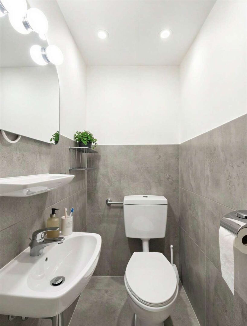 Gäste-WC - (KI generierter Gestaltungsvorschlag)