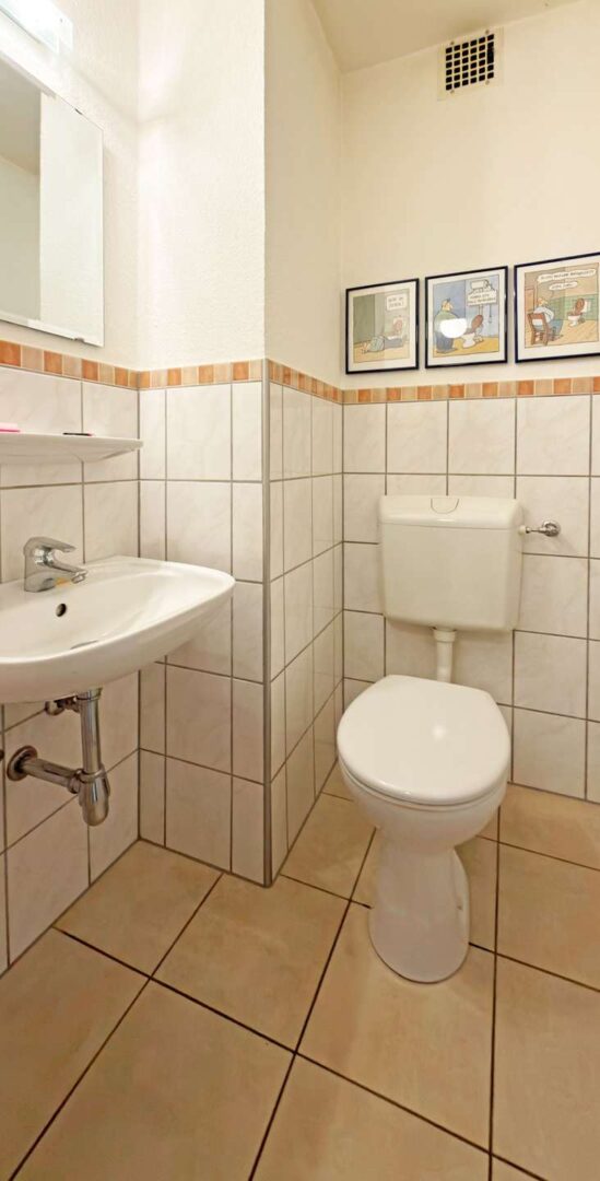 Gäste WC im Treppenhaus