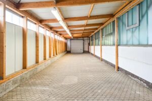 Hallenanbau unbeheizt