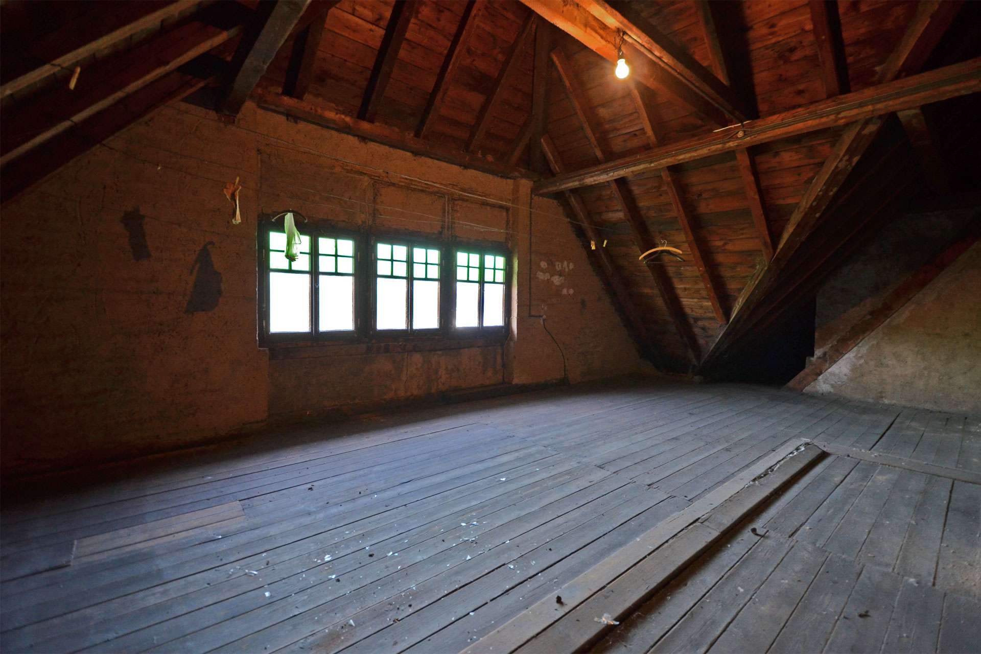 Ausbaureserve im Dachboden