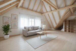 Ausbaureserve im Dachboden - (KI generiert)