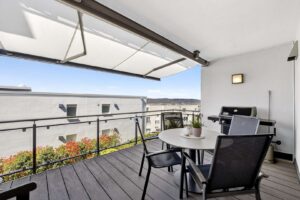 Schöner Balkon mit Blick über Trier