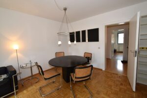 Essecke im Wohnzimmer
