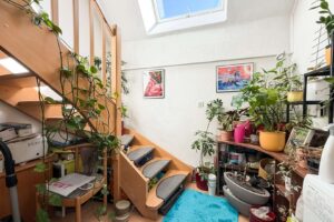 Treppe zur oberen Etage