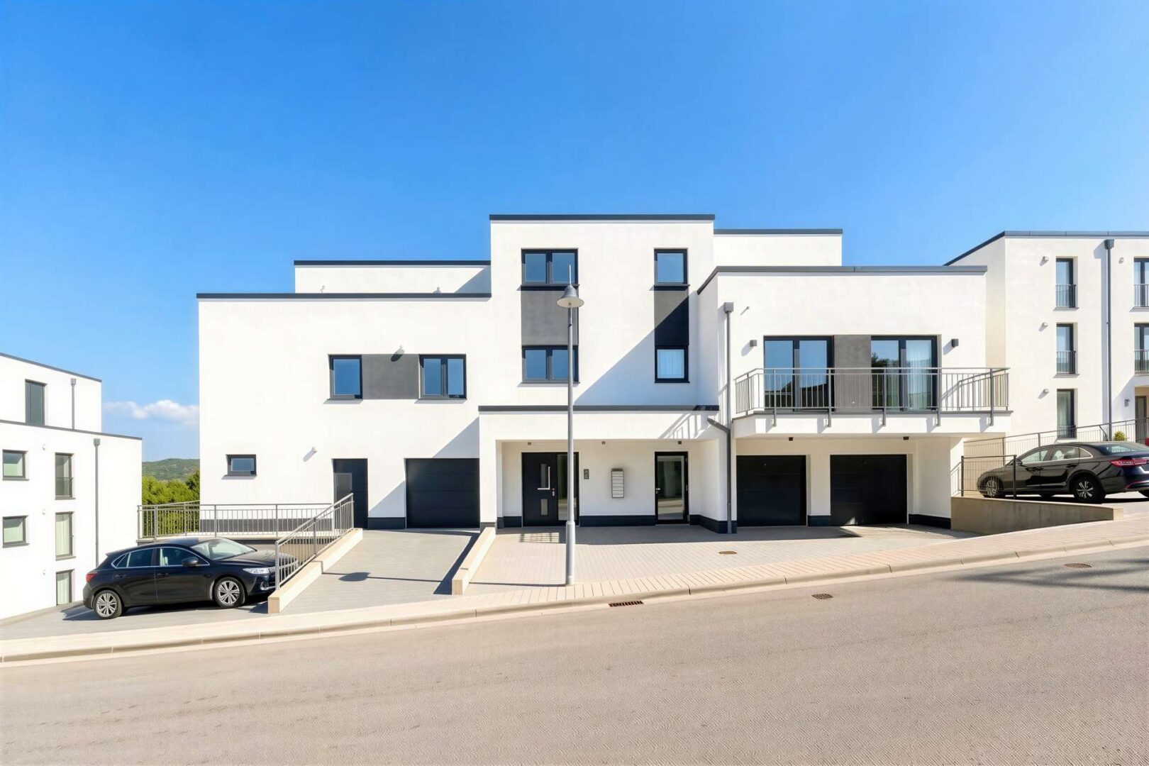modernes Wohngebäude auf der Kenner Ley