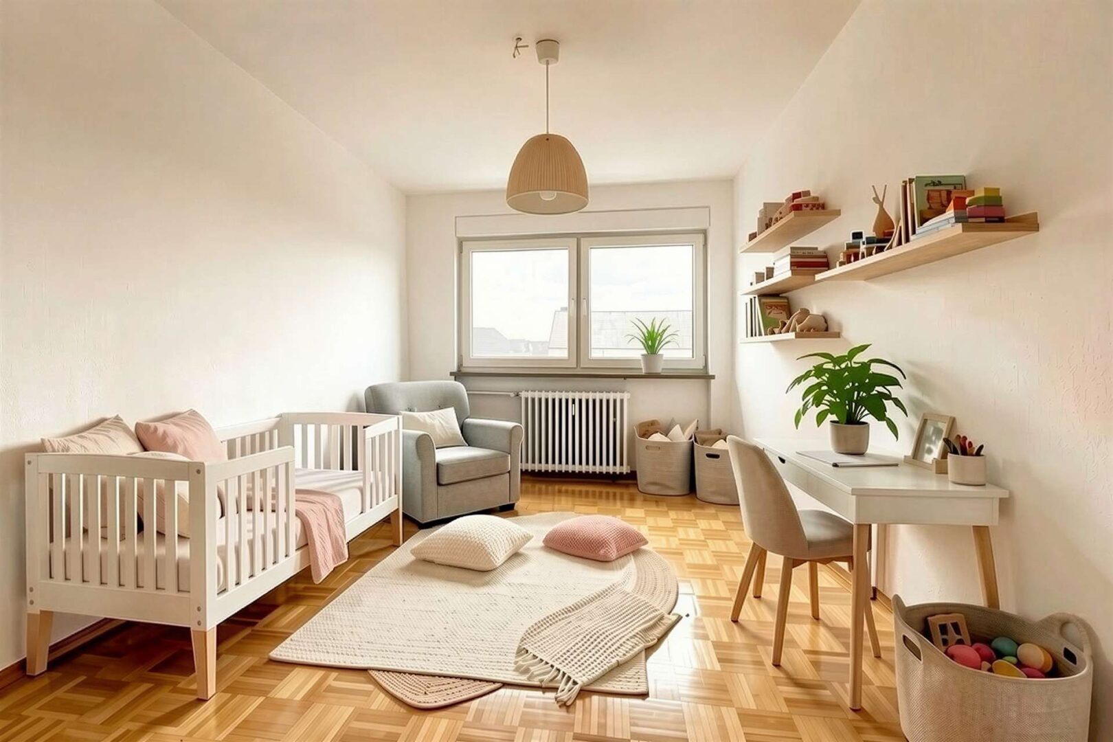 Kleineres Schlaf-/Kinderzimmer - (KI generiert)