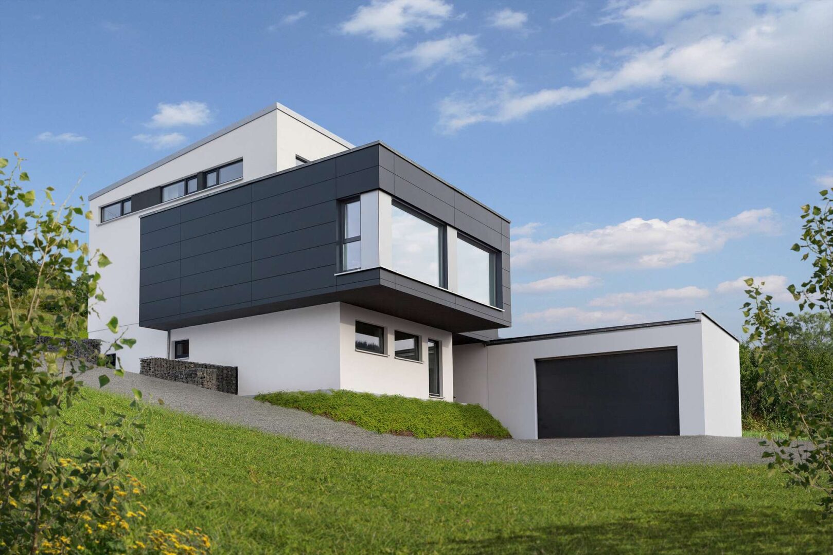 Hanghaus mit Talblick, (Bsp.: Kundenprojekt)