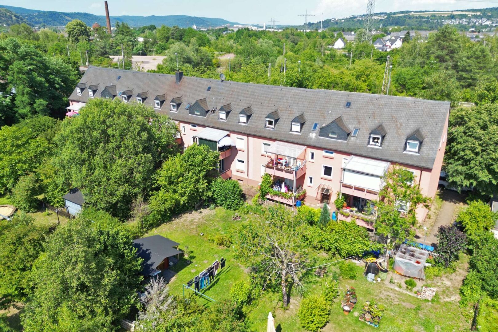 Rückansicht des Objektes