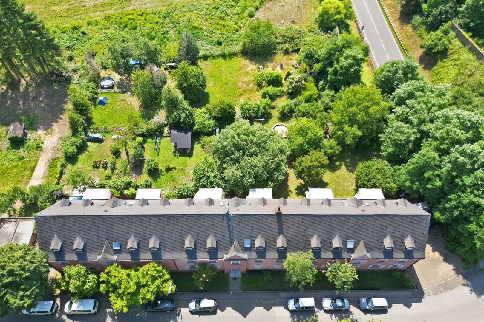 Luftbild der Wohnanlage