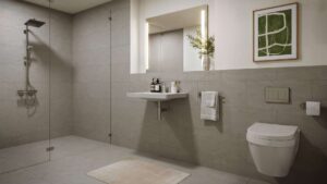 Badezimmer mit Dusche