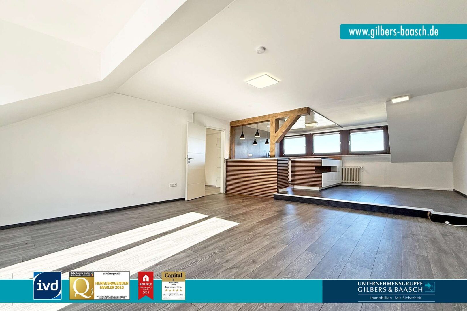 Bezugsfreie 3-Zimmer-Wohnung mit Dachterrasse in ruhiger Höhenlage