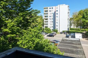 Blick vom Balkon