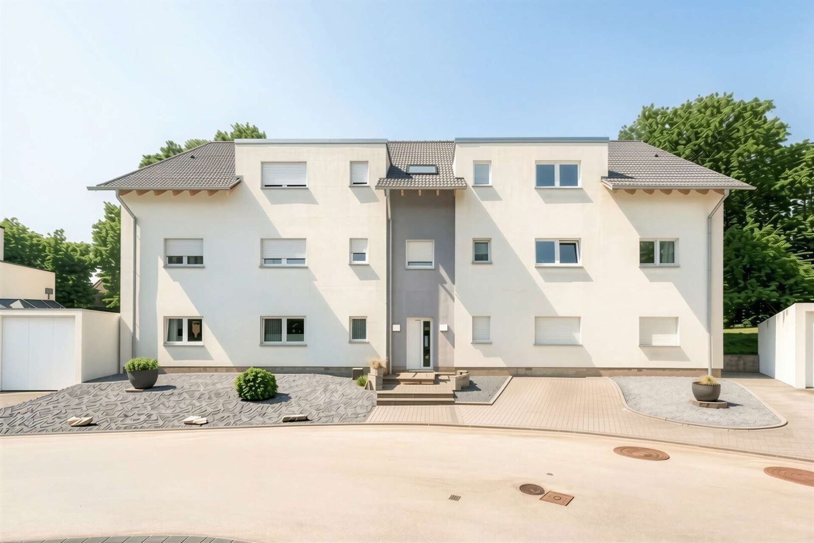 Vorderseite Gebäude