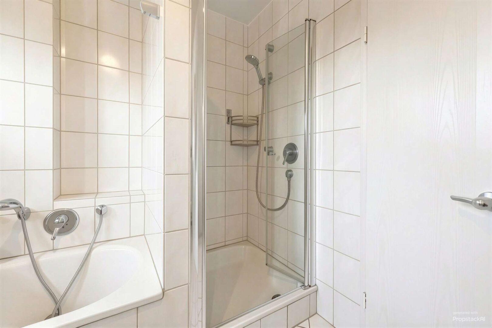 Dusche im Badezimmer