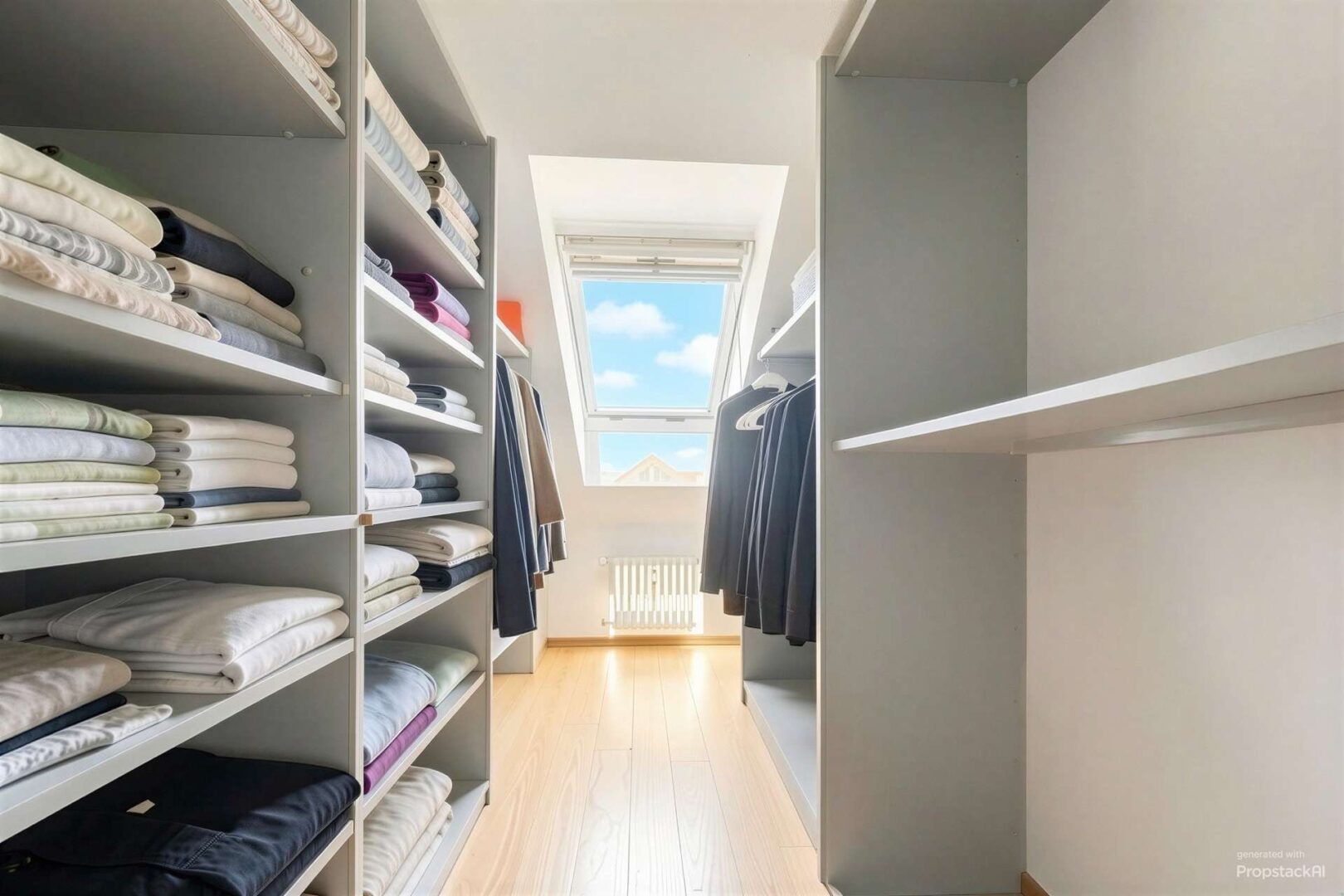 Begehbarer Kleiderschrank linke Seite