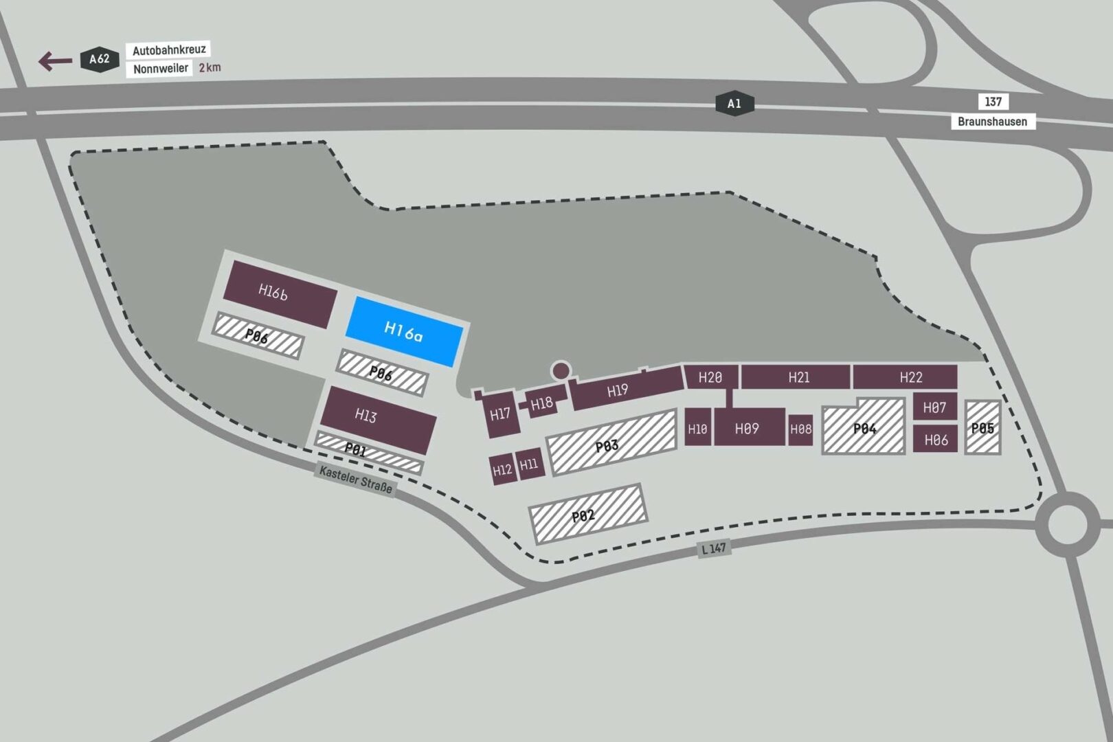 Lageplan Halle H16a