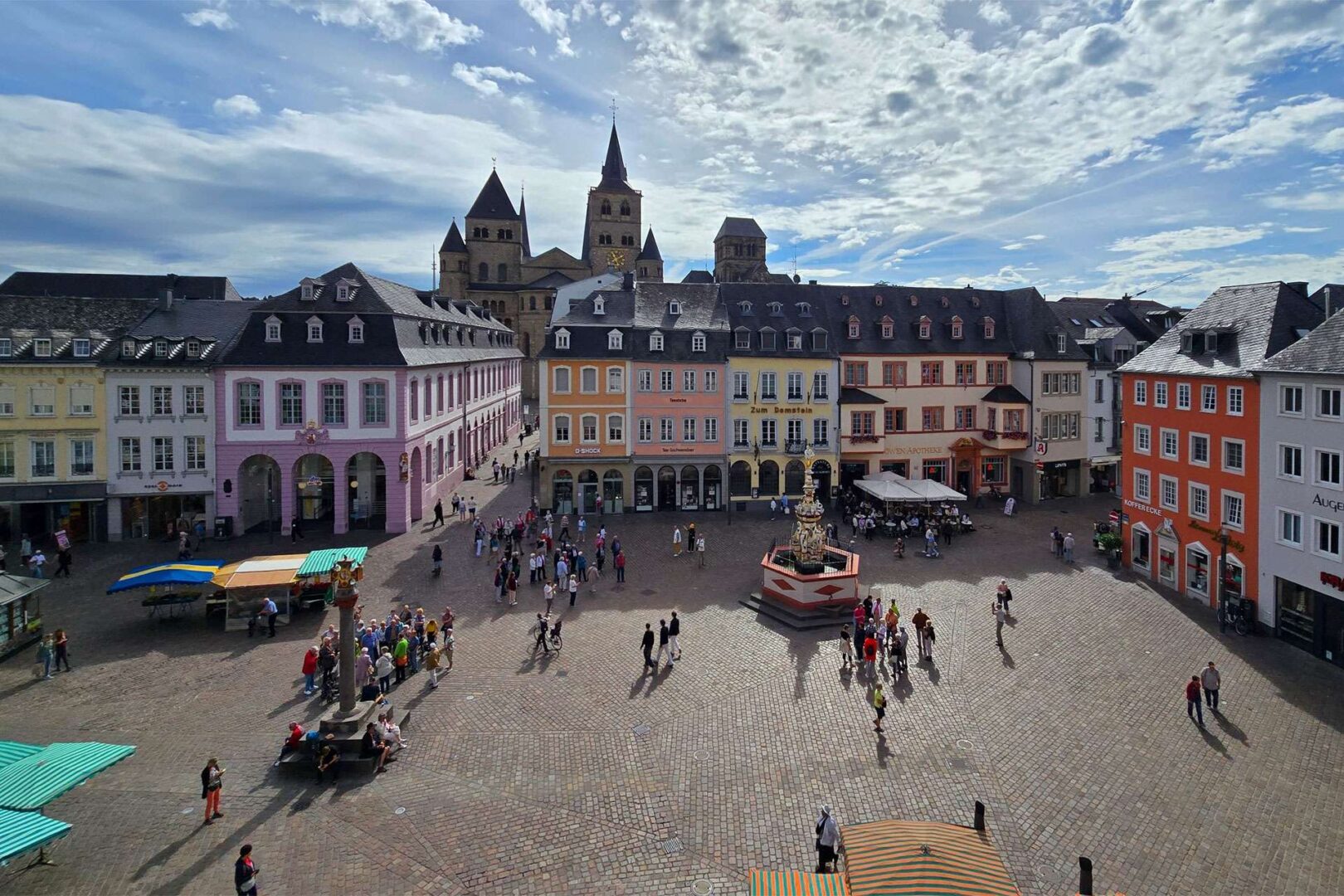 Aussicht auf den Trierer Hauptmarkt