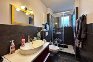 Tageslichtbad mit Dusche und WC im 1. OG