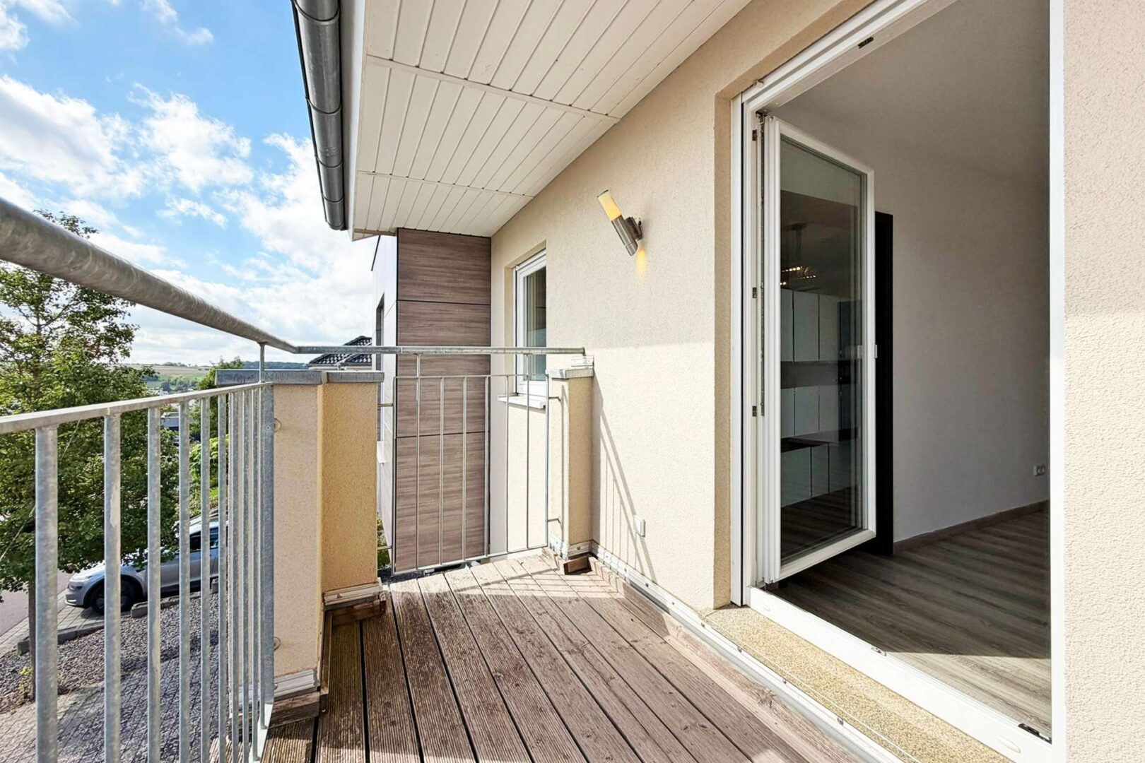 Balkon an der Elternankleide