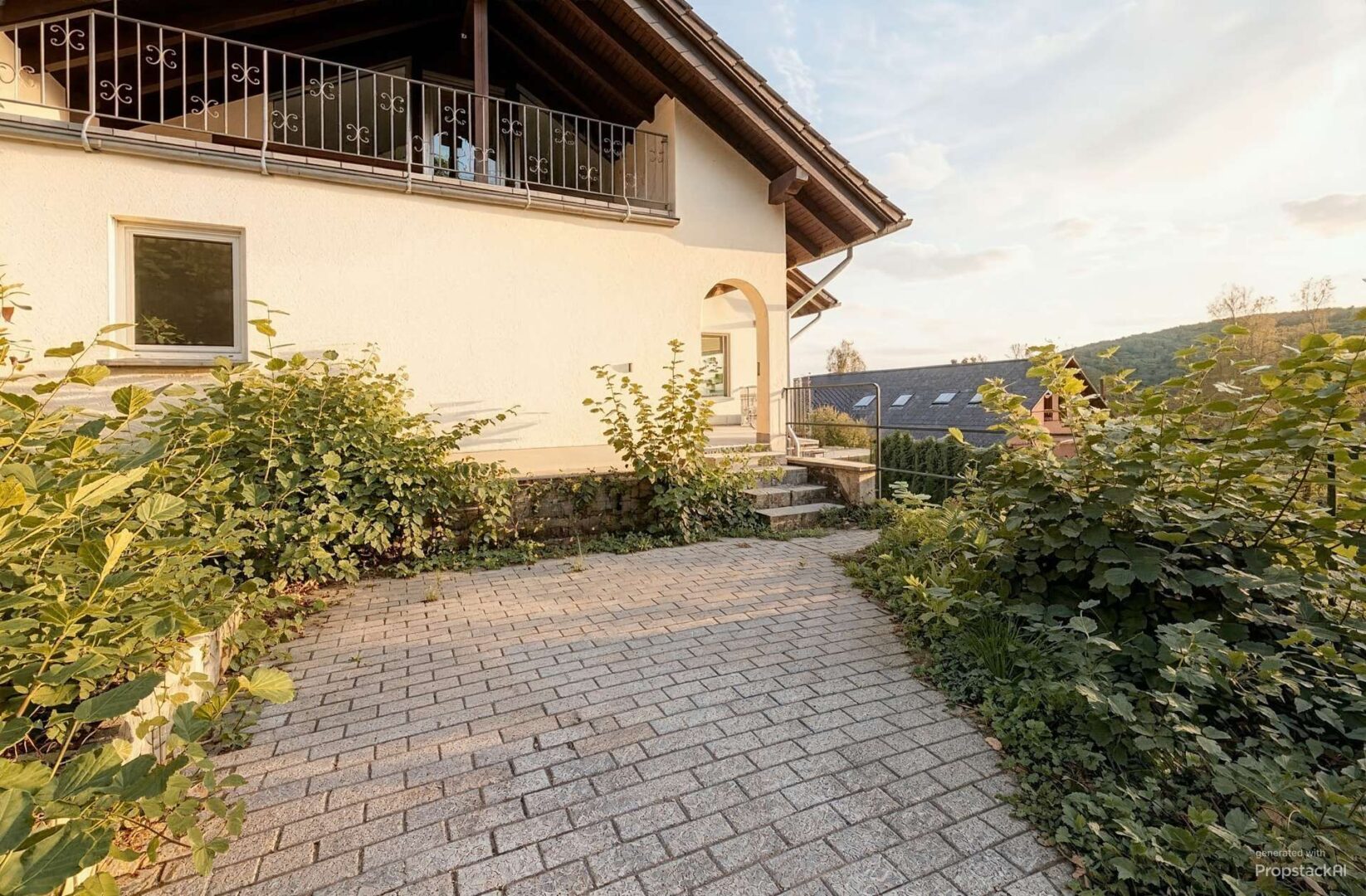 Terrasse am Garten - (KI-belichtet)