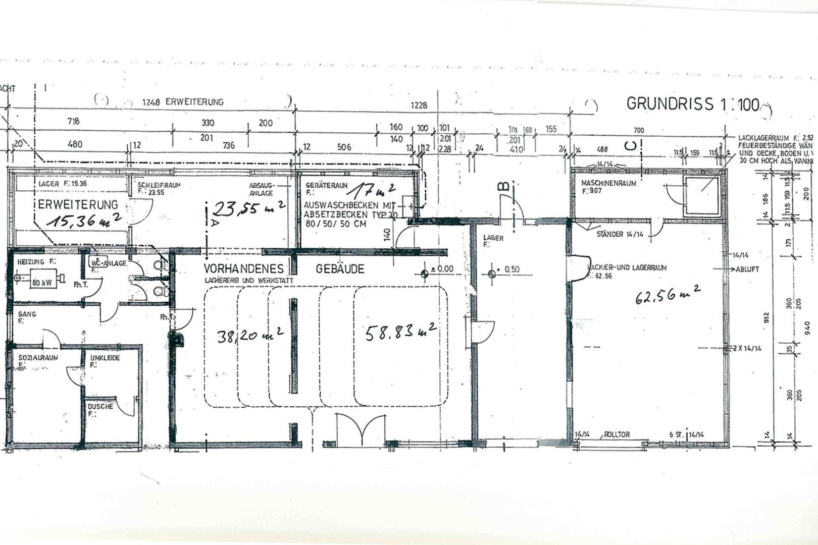 Grundriss Halle